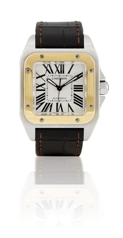 cartier santos 100 mid size ref 2878|cartier santos 100 diamond price.